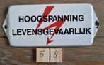 Hoogspanning, Verzamelen, Merken en Reclamevoorwerpen, Ophalen of Verzenden, Gebruikt, Reclamebord
