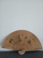 Chinese houten of bamboe open gewerkte waaier, Ophalen of Verzenden