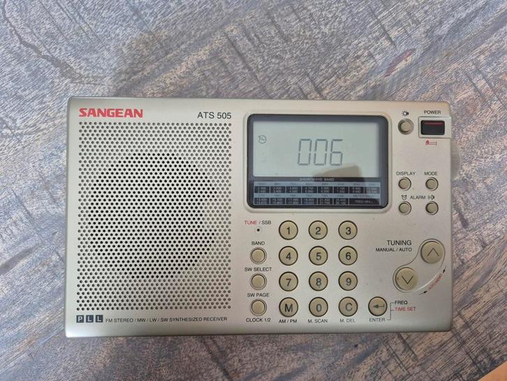 Sangean ATS 505 Wereldontvanger, Audio, Tv en Foto, Radio's, Wereldontvanger, Ophalen of Verzenden