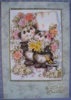 Dubbele kaart met envelop Bruiloft Huwelijk Panda's., Ophalen of Verzenden, Nieuw, Man of Vrouw