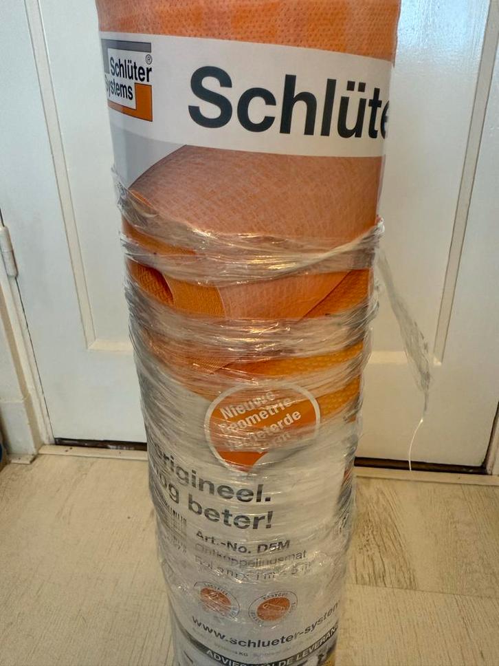 Schlüter Ontkoppelingsmat - 1,8m, Doe-het-zelf en Verbouw, Tegels, Nieuw, Overige typen, Overige materialen, 60 cm of meer, 60 cm of meer