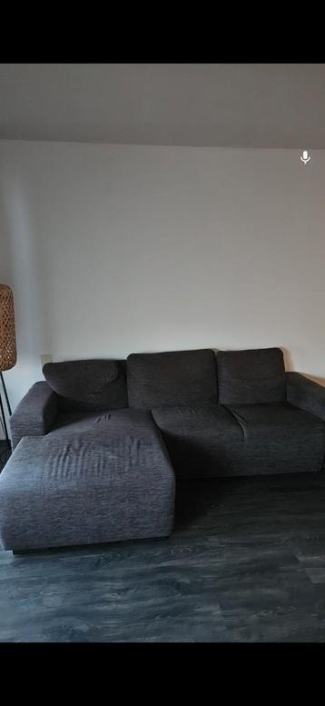 Antraciet loungebank