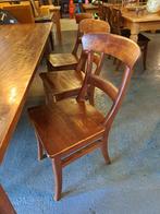 8 teakhouten stoelen antiek top model zitten echt heel goed, Antiek en Kunst, Ophalen