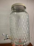 Glazen limonade dispenser met kraan, Ophalen of Verzenden, Zo goed als nieuw