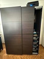 IKEA PAX Kast - Zwartbruin - 150x66x201 cm, Ophalen, Overige materialen, 200 cm of meer, 150 tot 200 cm