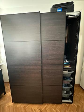 IKEA PAX Kast - Zwartbruin - 150x66x201 cm beschikbaar voor biedingen