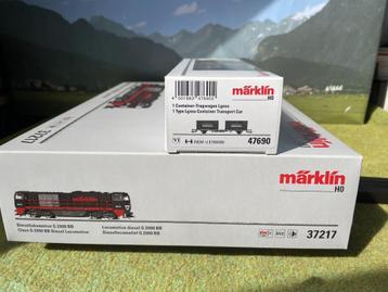 Märklin 37217 Diesellok Vossloh G 2000 + 47690 beschikbaar voor biedingen