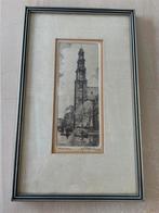 Ets van de Oude Kerk, Amsterdam, Antiek en Kunst, Ophalen of Verzenden