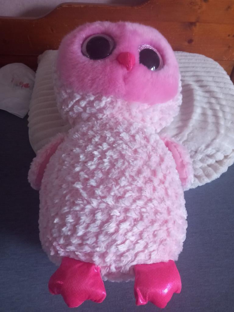 Roze Uil Knuffel, Ophalen of Verzenden, Zo goed als nieuw, Overige typen