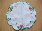 Kerst - geborduurd kerstkleedje kerst kleedje 21 cm - nieuw, Diversen, Ophalen of Verzenden, Nieuw