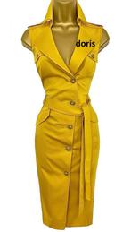 shirt jurk Karen Millen maat 10/38 oksel tot oksel 44 cm, Maat 38/40 (M), Karen Millen, Geel, Ophalen of Verzenden