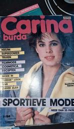 Carina 7/84 inclusief patronenblad. Jaren 80. Disco, Hobby en Vrije tijd, Kledingpatronen, Broek, Vrouw, Zo goed als nieuw, Burda