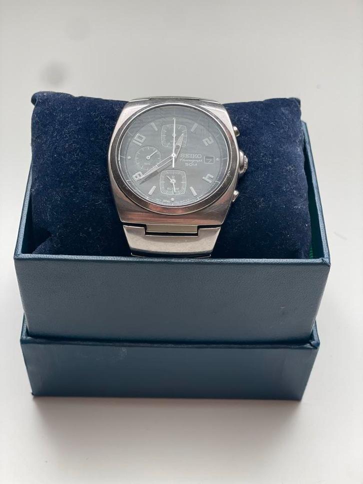 Seiko 7T62-0BR0 Chronograaf, Sieraden, Tassen en Uiterlijk, Horloges | Antiek, Polshorloge, Seiko, Staal, 1960 of later, Ophalen of Verzenden