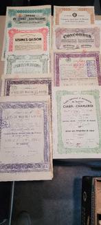 lot oude aandelen (16iv279/10), Verzenden, Voor 1920, Aandeel