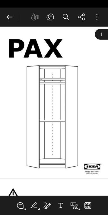 IKEA PAX hoekkast - afbeelding 1