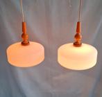 Set Vintage Scandinavische Hanglamp, Huis en Inrichting, Lampen | Hanglampen, Ophalen of Verzenden, Zo goed als nieuw, Minder dan 50 cm