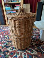 Antieke rieten mand, Huis en Inrichting, Woonaccessoires | Schalen en Manden, Ophalen, Mand, Rond, Zo goed als nieuw