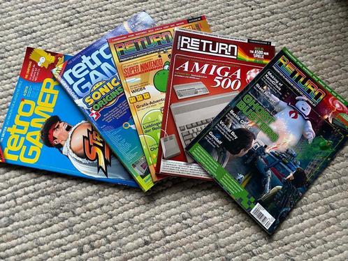 5 fraaie duitse magazines RETRO GAMER en RETURN - 30 euro, Spelcomputers en Games, Spelcomputers | Overige Accessoires, Zo goed als nieuw