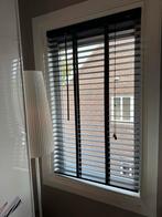 Houten jaloezieën antraciet/zwart - 5 stuks, Huis en Inrichting, Stoffering | Gordijnen en Lamellen, 100 tot 150 cm, Zo goed als nieuw