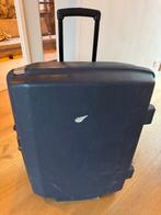 Blauwe Trolley Koffer, Sieraden, Tassen en Uiterlijk, Koffers, Gebruikt, Hard kunststof, 45 tot 55 cm, Slot