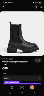Vegan leather boots Viron, black No 40, new, Ophalen of Verzenden, Nieuw, Regenjas, Heren