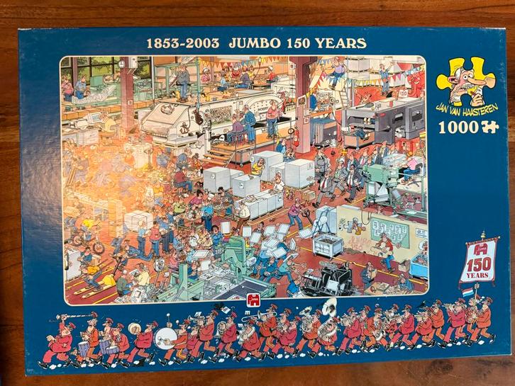 Jan van Haasteren Jumbo 150 jaar puzzel 1000 stukjes, Hobby en Vrije tijd, Denksport en Puzzels, Zo goed als nieuw, Legpuzzel