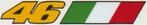 46 Rossi italiaanse vlag sticker set #30, Verzenden