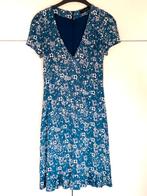 TWINSET blauw dessin jurk v hals nieuwstaat 34/36 chcs, Twinset, Blauw, Ophalen of Verzenden, Zo goed als nieuw