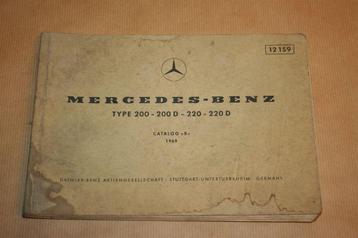 Zeldzame catalogus Mercedes Typen 200 - 1969 !! beschikbaar voor biedingen