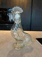 Haan Karaf Hardy Cognac Rooster Glas Gaaf, Antiek en Kunst, Antiek | Glas en Kristal, Ophalen of Verzenden