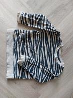 Merk H&M maat 92 trui shirt zeebraprint beige bruinige kleur, Gebruikt, Meisje, Trui of Vest, H&M