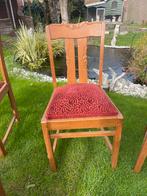 6 Authentieke Stoelen, Gebruikt, Bruin, Ophalen of Verzenden, Vijf, Zes of meer stoelen