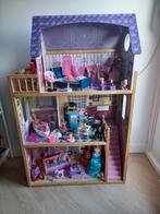 barbiehuis kidkraft poppenhuis meubeltjes en barbie poppen, Ophalen of Verzenden, Poppenhuis