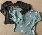 2x merk shirt met lange mouwen meisjes 116 / 122, Gebruikt, Meisje, Ophalen of Verzenden, Tom Tailor + 3Pommes