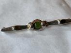Art Deco zilveren broche Jade, Sieraden, Tassen en Uiterlijk, Broches, Overige materialen, Gebruikt, Verzenden, Minder dan 4 cm
