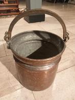 Antieke koperen emmer, Ophalen of Verzenden