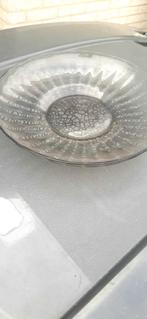 Copier Leerdam tin craquele/crackel kleine drijfschaal D18cm, Ophalen of Verzenden