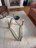 Glazen Salontafel Woonkamer, Gebruikt, 100 tot 150 cm, Sjiek, Glas