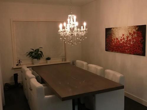 Maria Theresia Kristal Kroonluchter OVAAL 60x90cm - ZILVER, Huis en Inrichting, Lampen | Kroonluchters, Nieuw, Ophalen of Verzenden