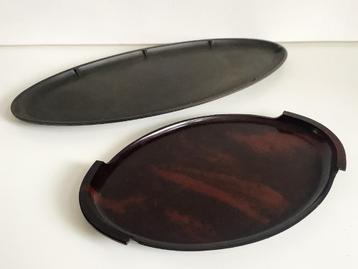 Art deco dienbladen bakeliet jaren 30 Philips beschikbaar voor biedingen