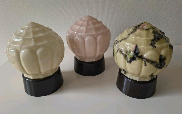 Thabur plafondlampen Art Deco, Huis en Inrichting, Lampen | Plafondlampen, Zo goed als nieuw, Glas, Verzenden