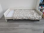 Peuterbed wit met matras Ikea Hensvik, Ophalen, Eenpersoons, Wit, 190 cm of minder