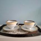 Laklain Dankotuwa Porcelain, 2 kop en schotels, Ophalen of Verzenden, Zo goed als nieuw, Porselein, Kop en/of schotel