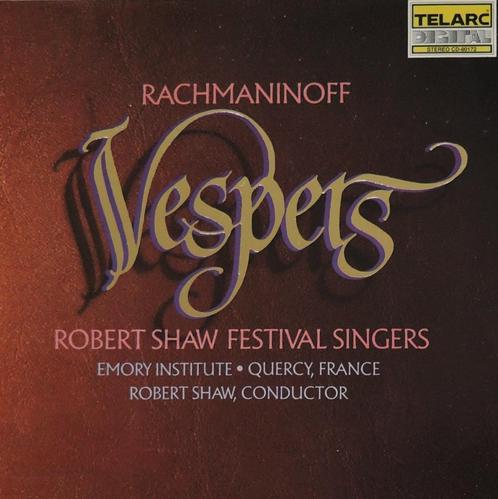 Vespers / Rachmaninoff- Robert Shaw Festival Singers- TELARC, Cd's en Dvd's, Cd's | Klassiek, Zo goed als nieuw, Vocaal, Verzenden