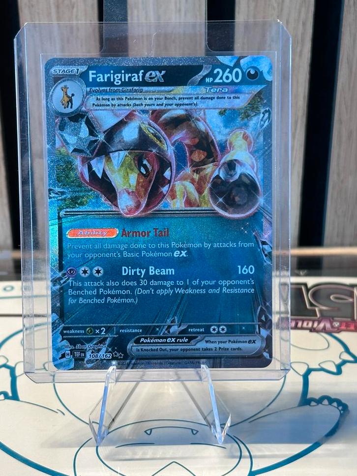 Pokémon TCG – Farigiraf EX 108/162, Hobby en Vrije tijd, Verzamelkaartspellen | Pokémon, Nieuw, Losse kaart, Ophalen of Verzenden