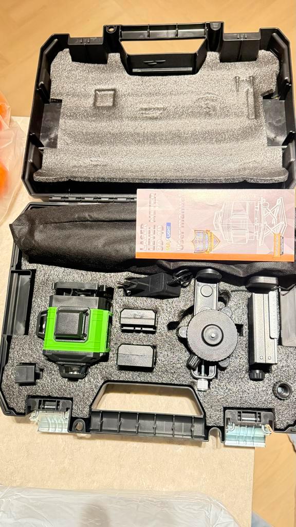 Bouwlaser 16-lijn Professionele Laserwaterpas Nieuw!, Doe-het-zelf en Verbouw, Meetapparatuur, Nieuw, Licht, Ophalen of Verzenden