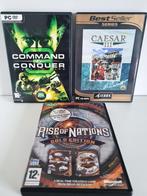 3 PC Games (Command & Conquer 3, Caesar 3, Rise of Nations), 1 speler, Ophalen of Verzenden, Zo goed als nieuw, Strategie en Constructie