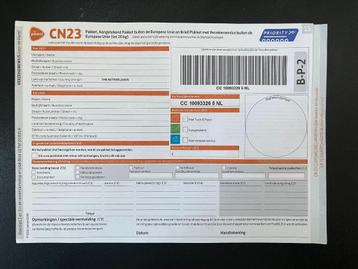 Douaneverklaring CN23 ongebruikt beschikbaar voor biedingen