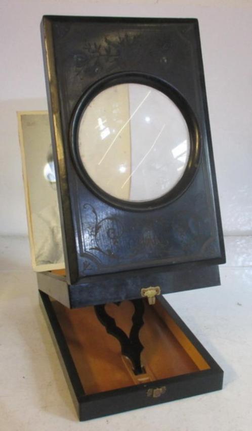 antieke Napoleon 3 stereoscoop kijker vergrootglas 5, Antiek en Kunst, Curiosa en Brocante, Verzenden