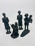 Zeldzame set van 4 bronzen beeldjes Corry Ammerlaan Niekerk, Ophalen of Verzenden